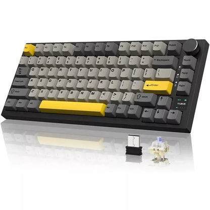Ajazz AK820 Pro Wireless Wired USB RGB Mechanical Gaming Keyboard With Mechanical Switch RGB Backlit for PC Computer Laptop