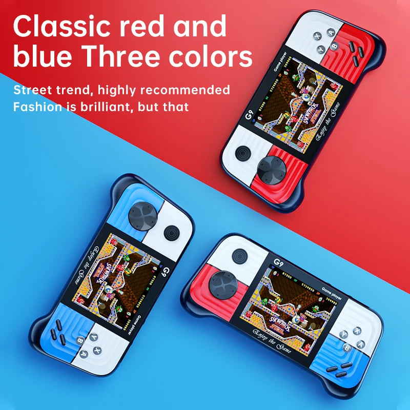 New G9 Handheld Game Console Retro Style Joystick with Contrast Color 666 Arcade Games Support 2 Players Handheld Game Players