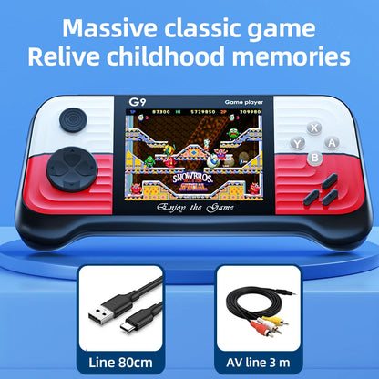 New G9 Handheld Game Console Retro Style Joystick with Contrast Color 666 Arcade Games Support 2 Players Handheld Game Players