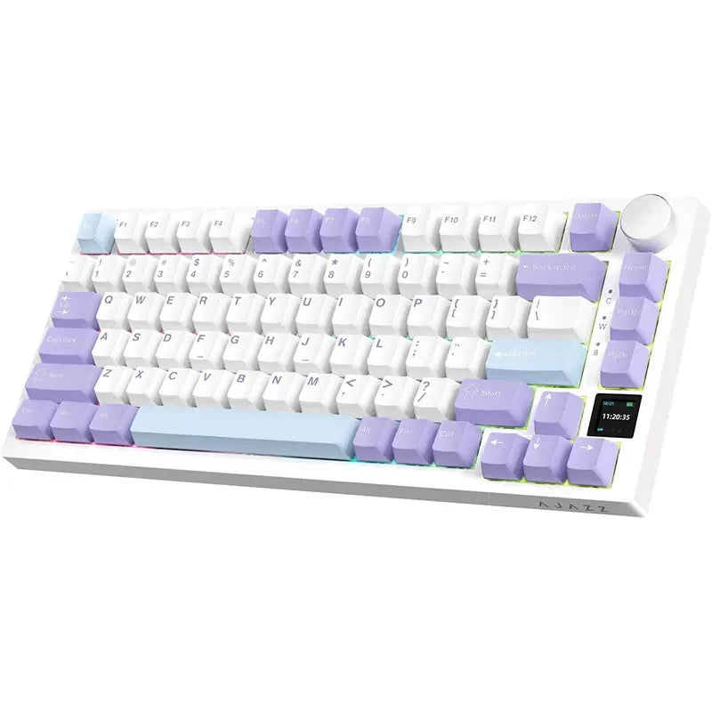 Ajazz AK820 Pro Wireless Wired USB RGB Mechanical Gaming Keyboard With Mechanical Switch RGB Backlit for PC Computer Laptop
