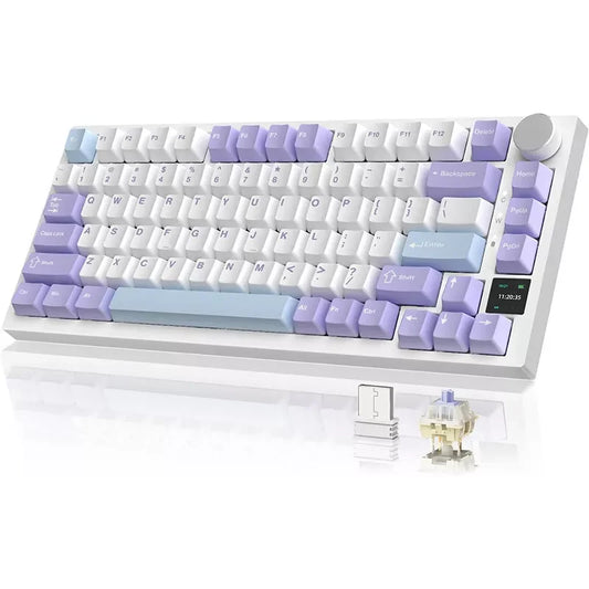 Ajazz AK820 Pro Wireless Wired USB RGB Mechanical Gaming Keyboard With Mechanical Switch RGB Backlit for PC Computer Laptop