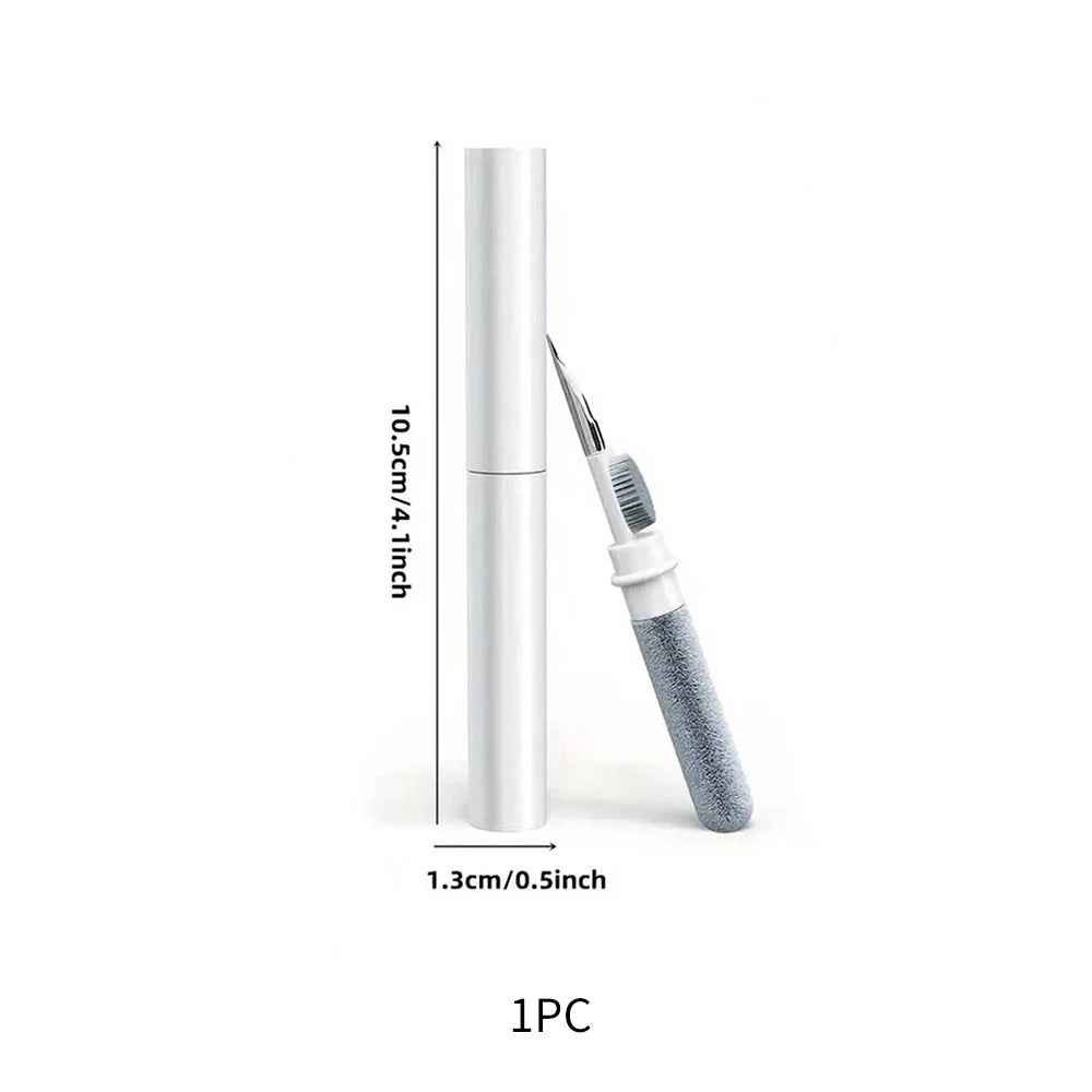 White 1Pc Color 3-in-1 Earbud Cleaning Pen for Earphones & Charging Case