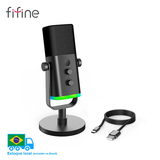 USB/XLR Dynamic Gaming Microphone – RGB, Mute & Monitor