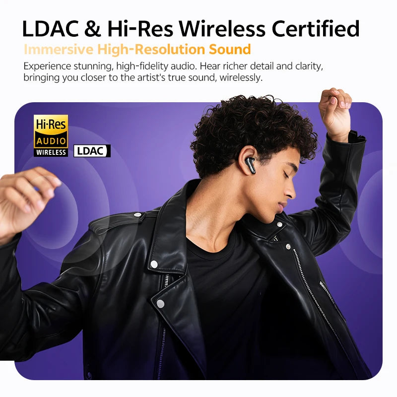 Adaptive ANC Wireless Earbuds With LDAC Hi-Res Audio
