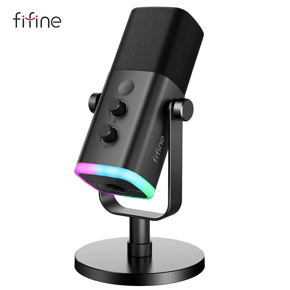 AM8 Color USB/XLR Dynamic Gaming Microphone – RGB, Mute & Monitor
