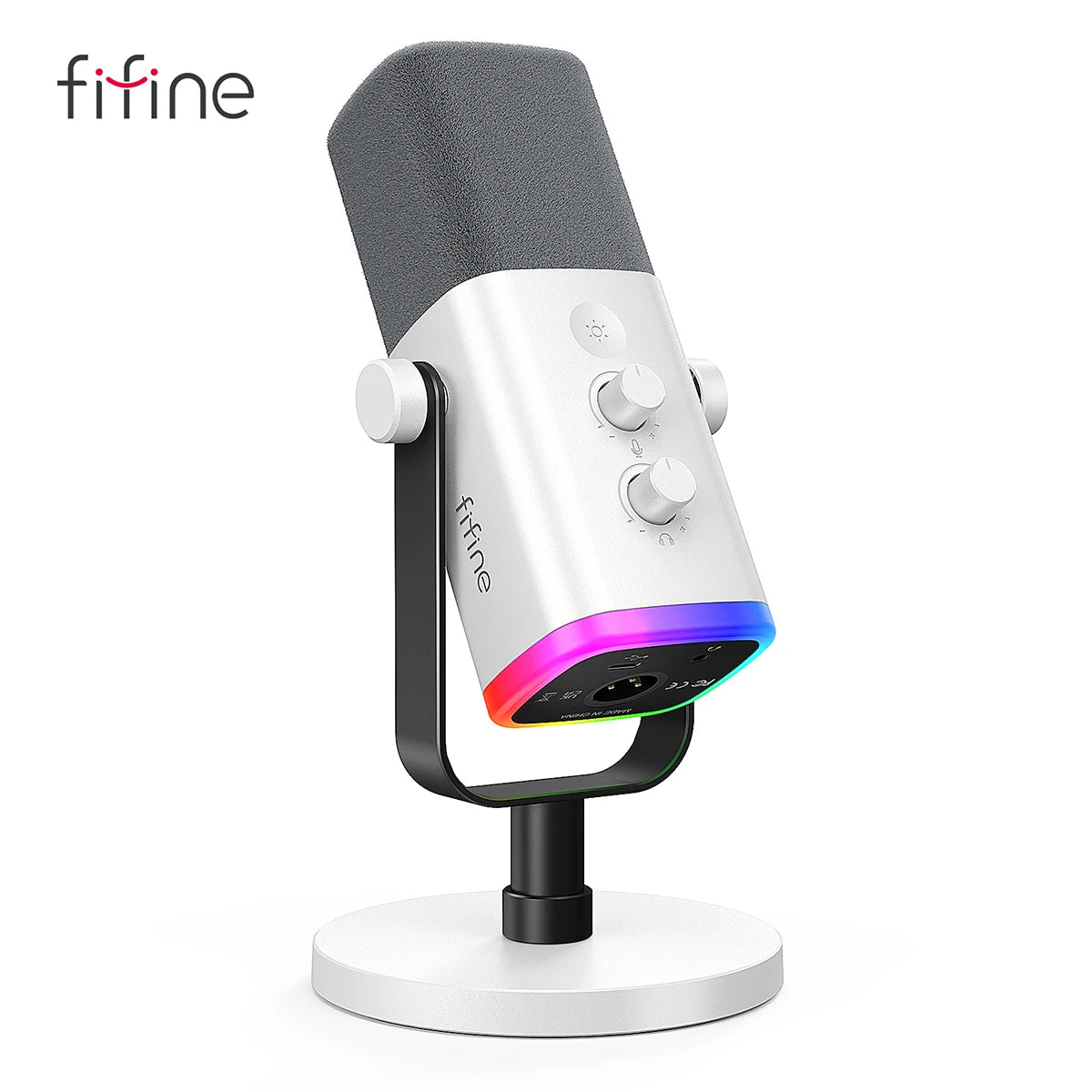 AM8W Color USB/XLR Dynamic Gaming Microphone – RGB, Mute & Monitor