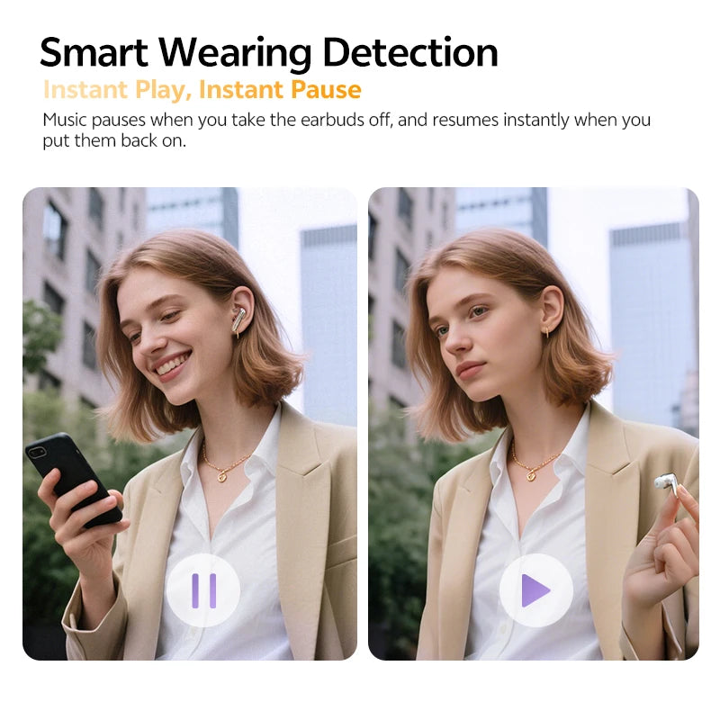 Adaptive ANC Wireless Earbuds With LDAC Hi-Res Audio